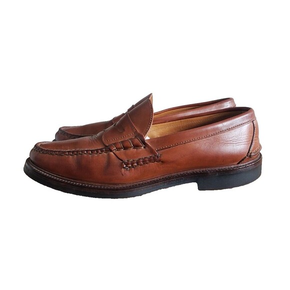 ALDEN H402 MAHOGANY ANILINE CAPE COD BROWN BEEFROLL PENNY LOAFER 12D Made in USA main image 7